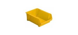 STANLEY Stst55400 Stackable Polypropylene Storage Bin, Yellow, 4 - $22.42