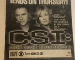 CSI  Tv Series Print Ad Vintage William Peterson TPA5 - $5.93