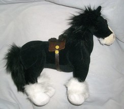 13&quot; Disney Store Brave Merida Black White Horse Angus Stuffed Animal Plush Toy - £11.38 GBP