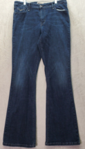 Levi&#39;s Bootcut Jeans Women&#39;s 32X32 Blue Denim Pockets Mid Rise Flat Front Logo - £17.98 GBP