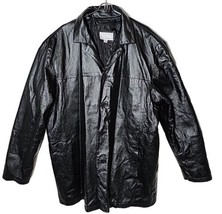 Wilsons M. Julian coat Men XXL Black Genuine Leather Polyester Fill Jacket - £76.91 GBP