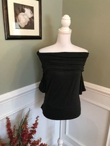 NEW Lou &amp; Grey Women’s Off Shoulder Top Dark Gray Size Small NWT - $29.21