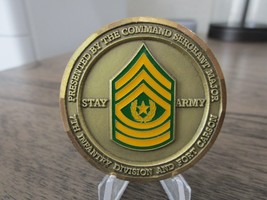 US ARMY 7th Infantry Div Fort Carson Oath Of Reenlistment CSM Challenge Coin  - £6.30 GBP