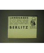 1948 Berlitz School of Languages Ad - Languages - £14.55 GBP