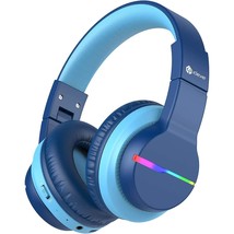 iClever BTH12 Kids Bluetooth Headphones,Colorful LED Lights Wireless Headphones, - £53.03 GBP