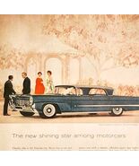 1958 Lincoln Landau Luxury Car Advertisement Automobilia Scaasi Fashion ... - $548.16 MXN