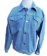 Gitano Jeans Jacket Womens M Bleach Distressed Denim Coat 80s New Wave Punk - €20,59 EUR