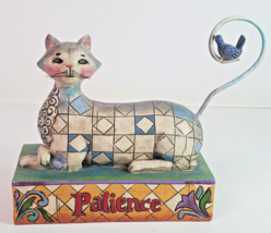 Jim Shore PATIENCE Cat Blue Bird Figurine 2006 Heartwood Creek V4006926 - $18.76