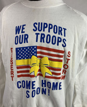 Vintage Desert Storm Sweatshirt Crewneck 50/50 Support Troops Army USA 90s XL - £19.57 GBP
