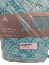 Disney Little Mermaid Ariel Mermaid Tail Fins Deluxe Beach Towel 30&quot; x 54&quot; NEW - £23.67 GBP