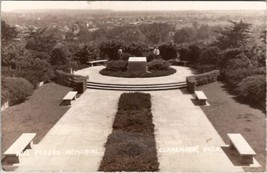 Claremore Oklahoma Will Rogers Memorial with Groundskeepers RPPC Postcard V18 - £6.35 GBP