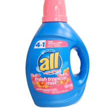 NEW All Laundry Detergent Fresh Tropical Mist 100 Oz 66 Loads With Stain... - £27.11 GBP