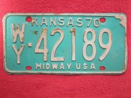 LICENSE PLATE Car Tag 1970 KANSAS WY 42189 [Z279] - $5.58