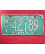 LICENSE PLATE Car Tag 1970 KANSAS WY 42189 [Z279] - £4.17 GBP