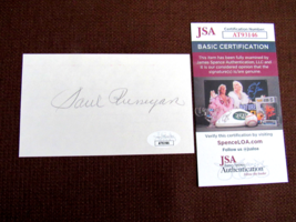 Paul Runyan 1934 &amp; 38 Pga Champ Hof Golfer Signed Auto Vtg Index Card Jsa Beauty - £31.02 GBP