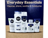 Nivea Men Everyday Essentials Set Cleanse Shave Gel Soothe Moisturize Bo... - $39.99