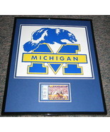 1979 Michigan vs Notre Dame Framed 11x14 Ticket &amp; Photo Display Official... - £50.25 GBP