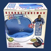 George Foreman Grill In Grilling Colors Blue Salton GR10ABWI Champ Size ... - $34.95