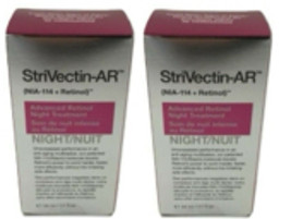 Lot of 2 StriVectin-AR(NIA-114+Retinol) Advanced Retinol Night Treatment 1.1Fl.O - £42.62 GBP