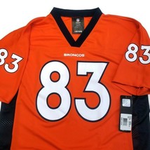 NFL Denver Broncos Jersey Youth Boys L or XL 2 Sided #83 Wes Welker Orange - £20.11 GBP