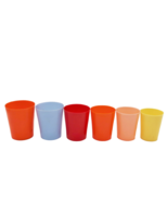 Vintage multi color nesting stacking &quot;Cheerio&quot; plastic shot cup set  - $19.99