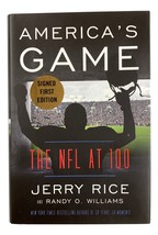 Jerry Rice Signed America&#39;s Game: The NFL At 100 Hardcover Book BAS - £100.78 GBP