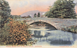 Ambleside Cumbria Angleterre ~ Rothay Pont Et ST MARY Église ~1904 Carte... - $15.62