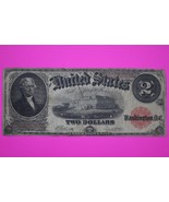 1917 $2 Two Dollars Legal Tender FR 59 Mule Bracelet Rev Guaranteed Genu... - $194.99