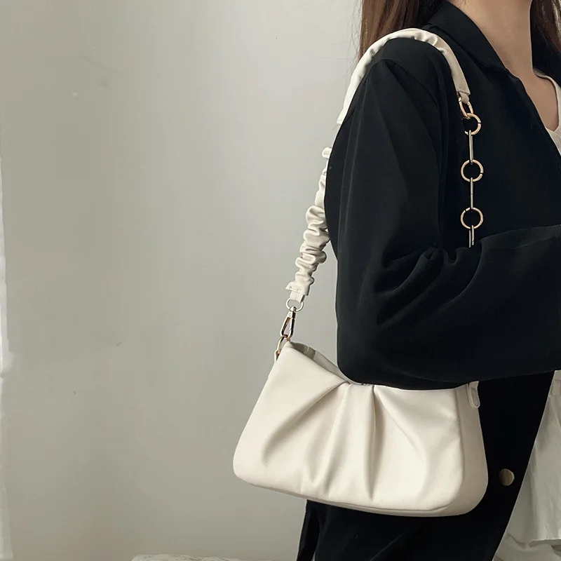 Men 2023 elegant office lady women solid simple shoulder underarm bag fashion sweet y2k thumb200