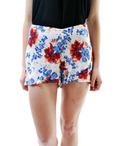 FREE PEOPLE Womens Shorts Flowers Print Mini Stylish Elegant Multicolor Size UK - £35.48 GBP