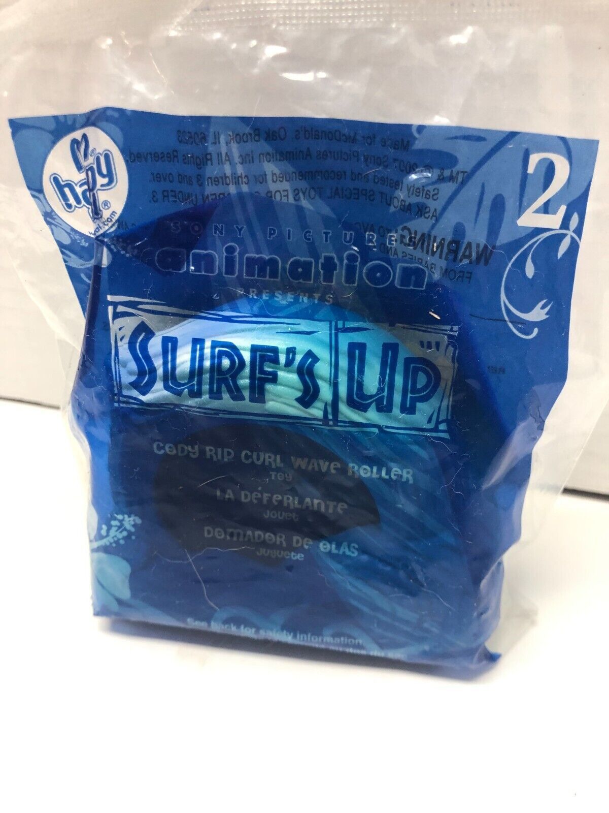 McDonald&#39;s Surf&#39;s Up Cody Rip Curl Wave Roller Happy Meal Toy #2 NIP - $4.95