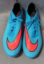 Nike Hypervenom Phatal FG Blue Soccer Cleats Men&#39;s 11.5 - £134.51 GBP