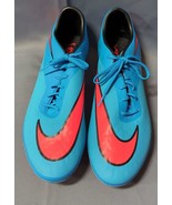 Nike Hypervenom Phatal FG Blue Soccer Cleats Men&#39;s 11.5 - £131.63 GBP