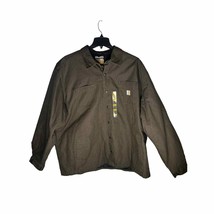 Carhartt 101466 909 Chatfield Quilt Lined Ripstop Jacket Dark Brown 3XL NWT - £101.68 GBP