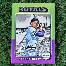 1975 George Brett Topps inspired Art Card Limited 1 of 50 RetroArt R75 ACEO - £10.12 GBP