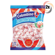 2x Bags Colombina Jumbo Original Ball Mints | 120 Balls Per Bag | Fast Shipping - $24.20