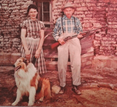 Postcard OK Sod House Built In 1894 Collie Dog Cleo Springs Oklahoma - $12.85