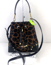 New Michael Kors Mercer  Gallery Bag Top Handle Animal Print Crossbody $358 B3C - $168.29