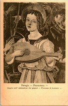 Vtg 1907-1915 Postcard Perugia - Pinacoteca - Angelo nell Adorazione del Pastori - £2.33 GBP