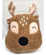 Christmas Cupcakes and Cashmere Sherpa Cozy Reindeer Pillow NEW - £39.28 GBP