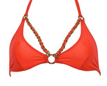 AGENT PROVOCATEUR Damen Bikini-BH Harper Elegant Sommer Rot Größe AP 2 - $233.50