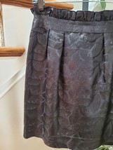 Arden B. Women Black Acetate Metallic Flair Mini Skirt Medium - £20.37 GBP