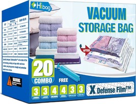 HIBAG Vacuum Storage Bags, Space Saver Vacuum Seal Storage - £29.73 GBP