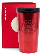 Starbucks Stainless Steel Double Wall Red Traveler Tumbler With Gift Box - SCRAT - £19.54 GBP