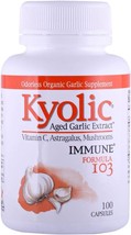 Kyolic Aged Garlic Extract Immune Formula 103 100 caps - £19.17 GBP