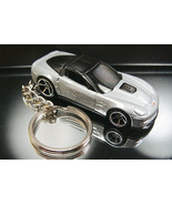 2009 Corvette C6 ZR1 Key Chain Ring Silver - $15.51
