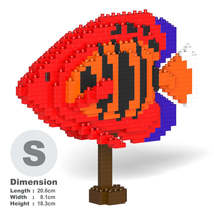 Flame Angelfish Sculptures (JEKCA Lego Brick) DIY Kit - £44.37 GBP