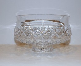 Exquisite Vintage Signed Waterford Crystal Beautifully Cut 7 1/4&quot; Footed Bowl - £87.72 GBP