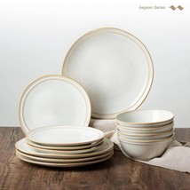 FAMIAWARE 12PC DINNERWARE CAPPUCINO WHITE - $332.91 MXN