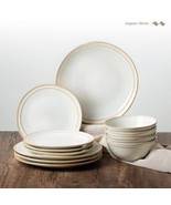 FAMIAWARE 12PC DINNERWARE CAPPUCINO WHITE - $332.50 MXN